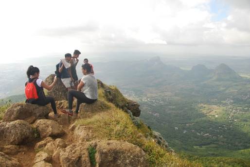 The summit of Le Pouce, Mauritius